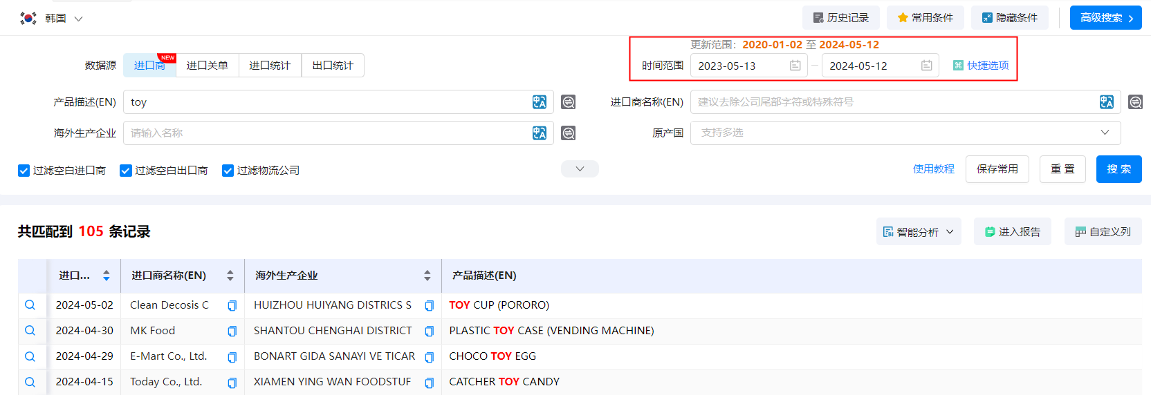 韩国外贸数据,外贸数据,MG冰球突破官网外贸数据